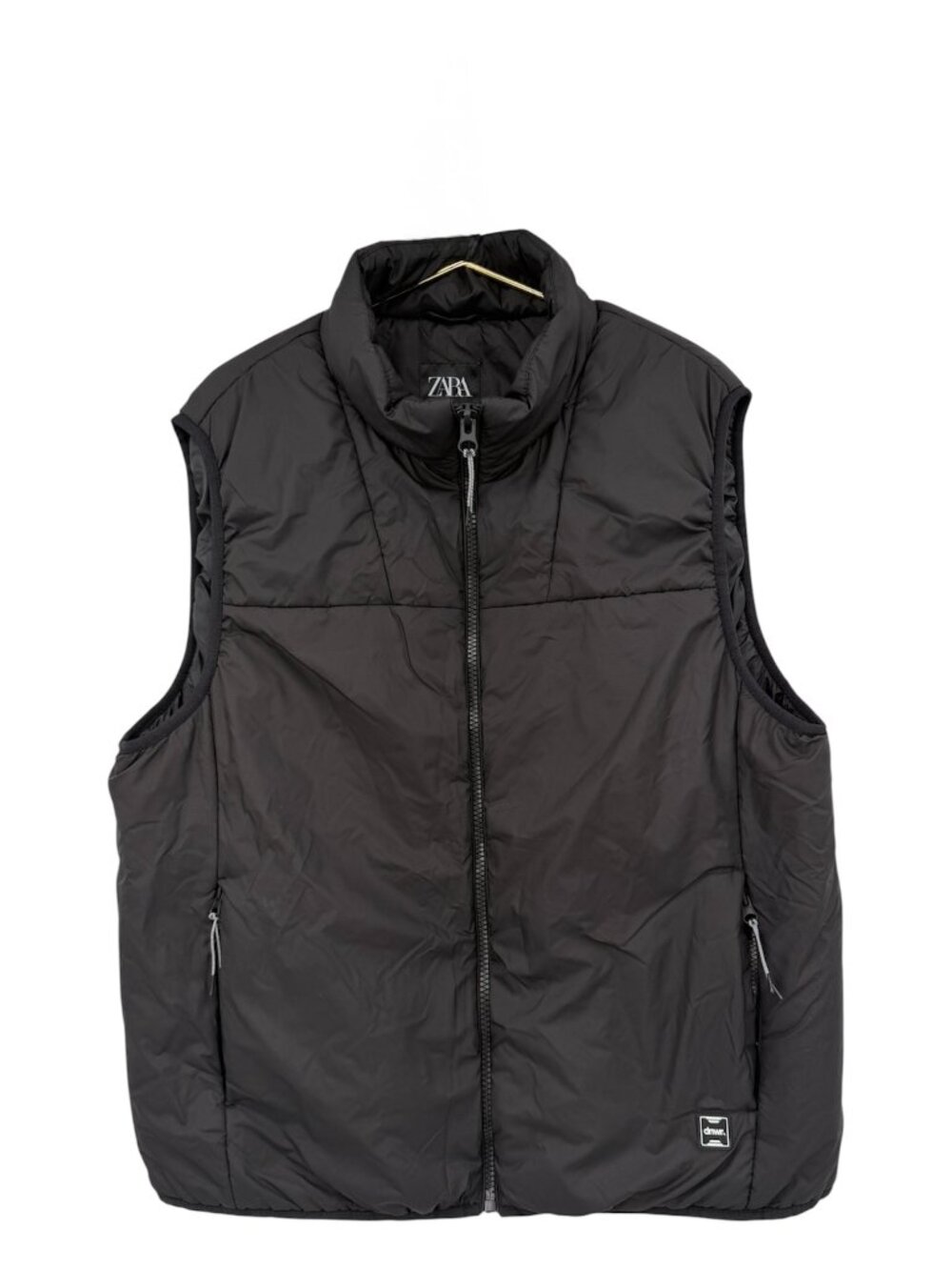 ZARA DNWR Men’s XXL Black Padded Puffer Zip Vest Gilet Fall/ Winter